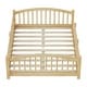 preview thumbnail 24 of 74, Montessori Solid Pine Floor Bed with Full-Length Safety Fence & Slatted Base by Harper&Bright Designs