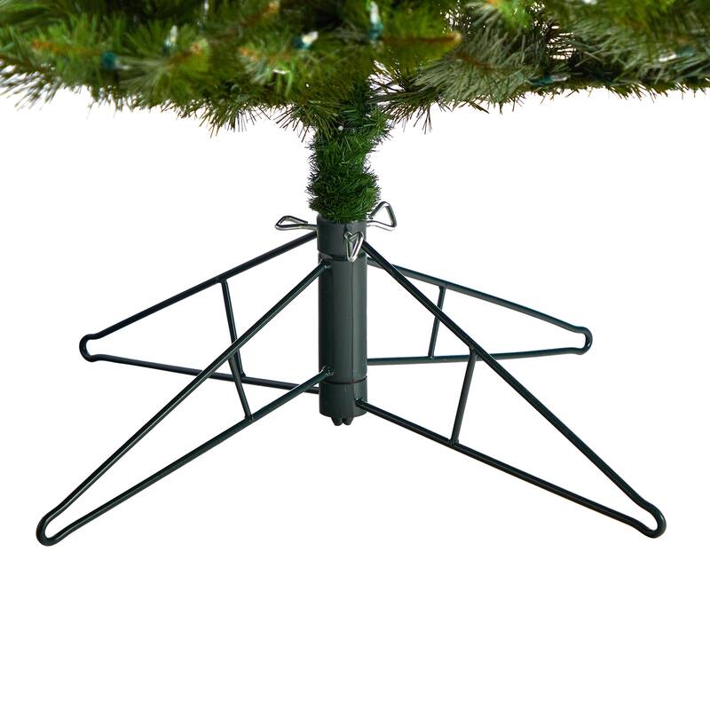 9ft. Spruce Artificial Christmas Tree with 850 Color Changing Lights, Remote & 1984 Branches - Vibrant Tech Holiday X-Mas Tree