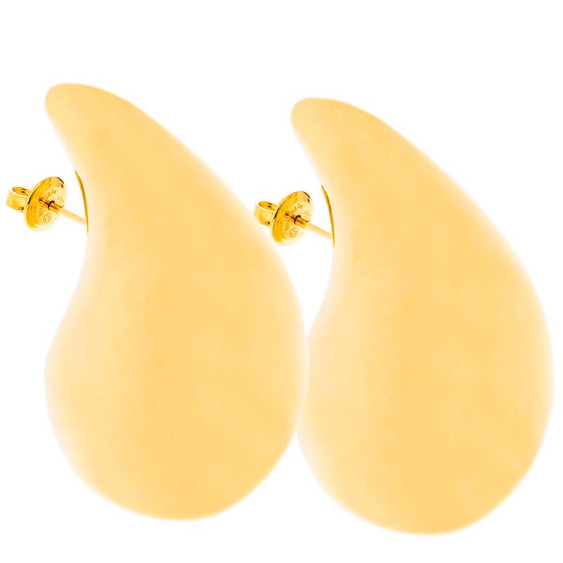 Bottega Veneta Large Drop Earrings - Gold