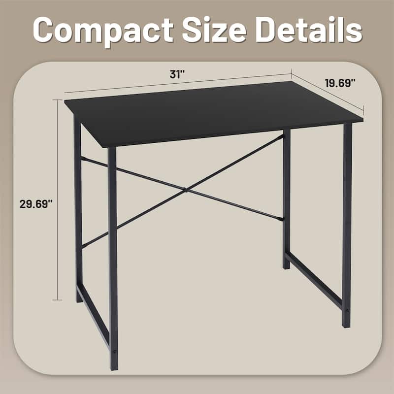Computer Office Desk 31 Inch Kids Student Study Writing Work, Modern Simple Home Bedroom PC Table
