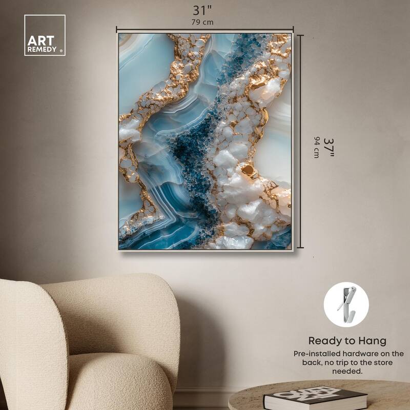 Lapis River Canvas by Art Remedy