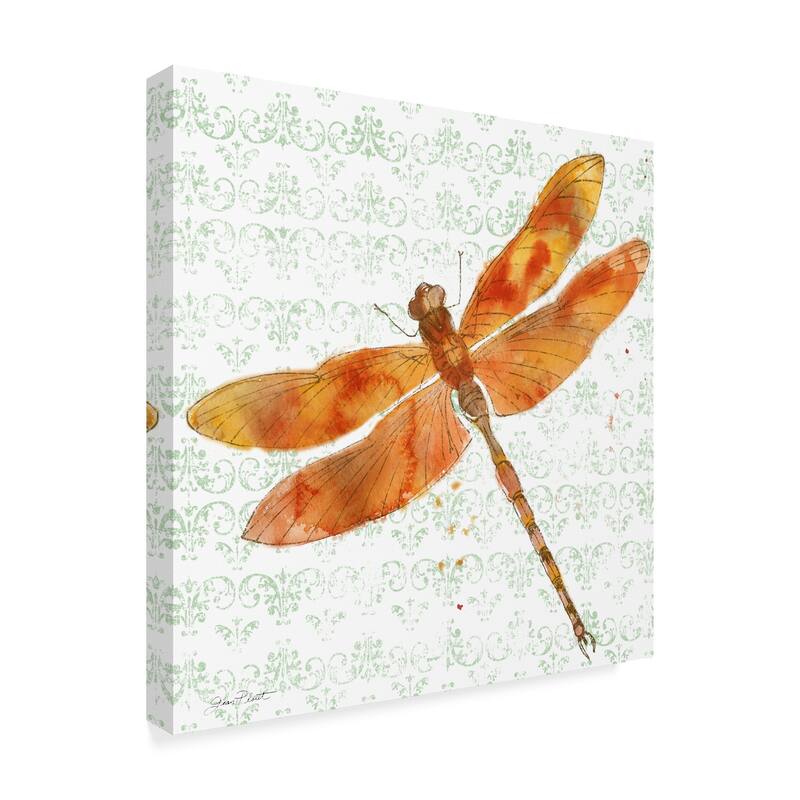 Jean Plout 'Dragonfly Bliss 4' Canvas Art
