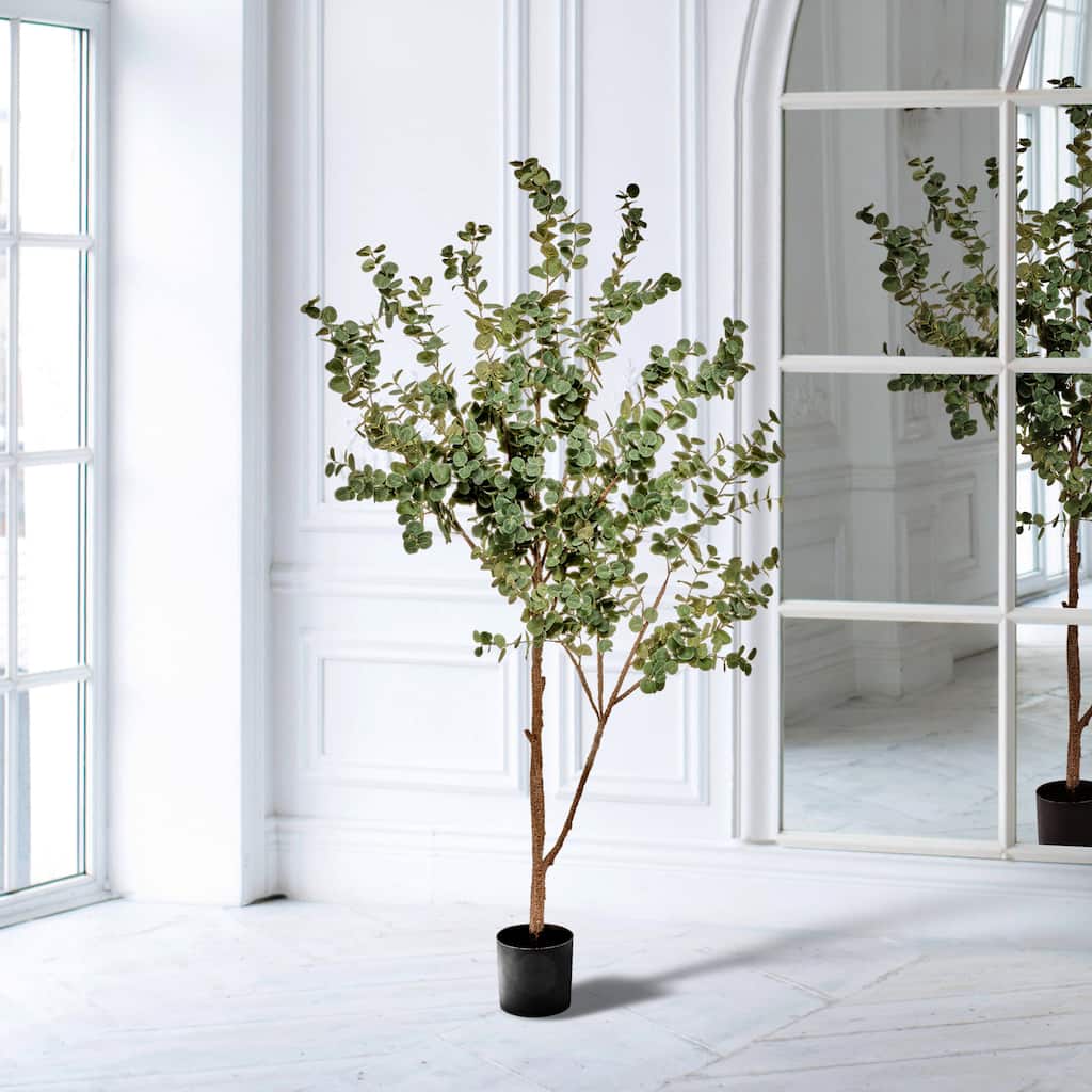 Potted Bendable Eucalyptus Plant 72"