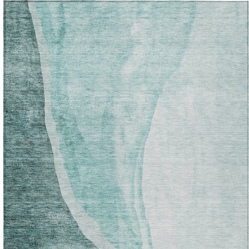 HomeRoots Abstract Transitional Rectangle Outdoor Rug
