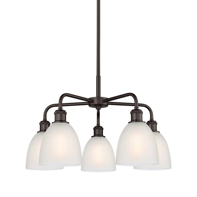 Innovations Lighting 516-5CR-15-24 Castile Chandelier Castile 5 Light - Oil Rubbed Bronze / White