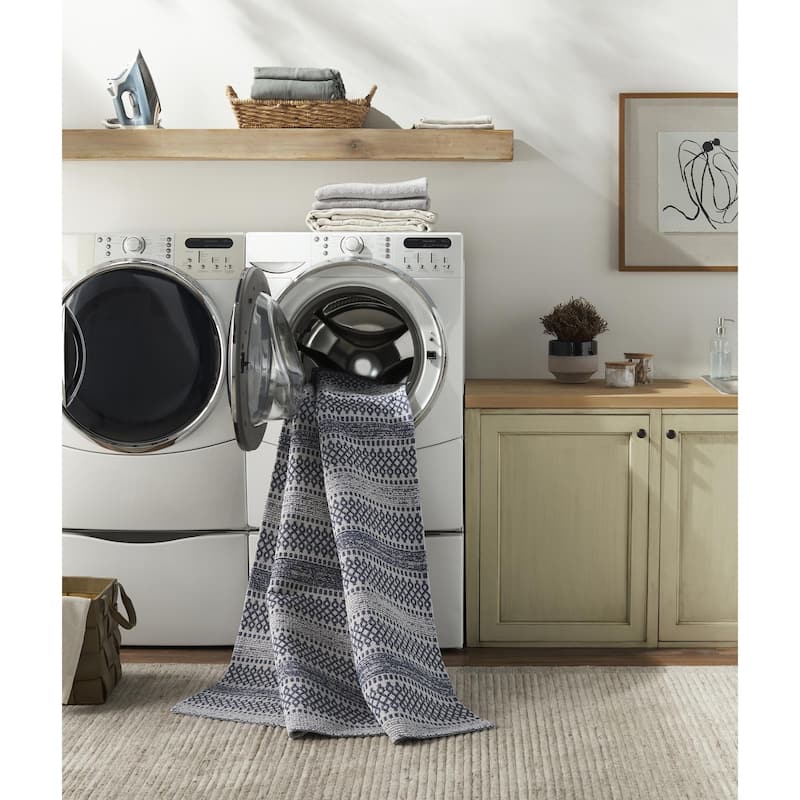Livabliss La Casa Moroccan Stripe Cotton Area Rug