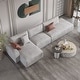 preview thumbnail 3 of 10, 145'' Leath-Aire Sofa Modern Sectional Sofa for Living Room