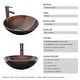 preview thumbnail 21 of 39, 24" Bathroom Vanity Set Tempered Glass/ Ceramics Sink Combo Wall Mounted Natural Cabinet Faucet Drain Mirror