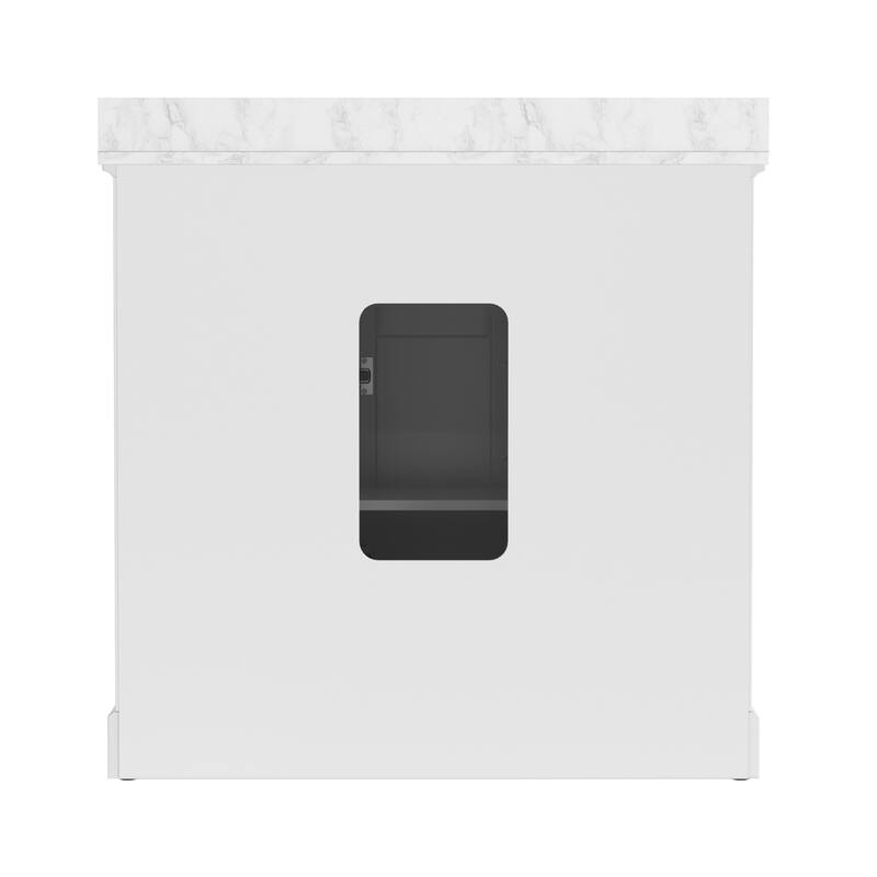 36/48/60 in. Bathroom Vanity in Wood with Ceramic Undermount Sink, Vanity with soft close Drawers