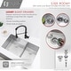 preview thumbnail 18 of 21, STYLISH 32 inch Stainless Steel 16G Double Bowl Low Divider Undermount Sink - Brushed Stainless Steel - 32" x 18" x 10"