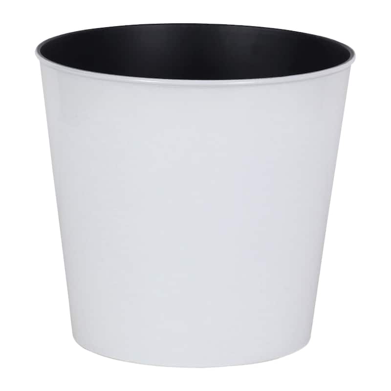 Cheungs Round, 10.5" white planter with a tapered body - 12x12x11