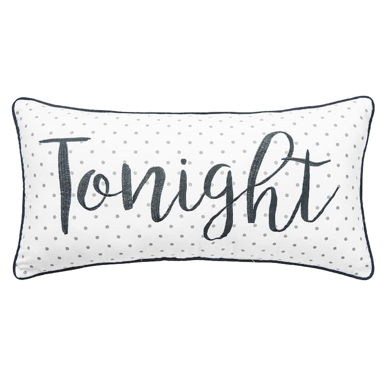 Tonight/Not Tonight Reversible Pillow