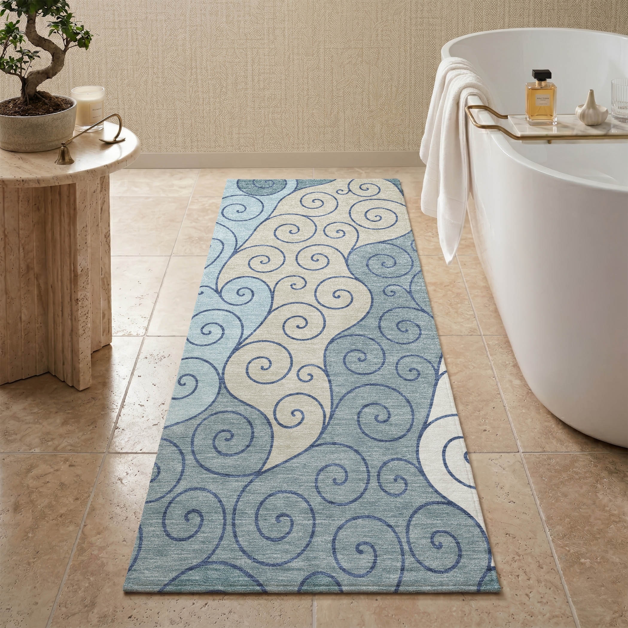 Premium Washable Super Soft Contemporary Marshall Mayfield Rug