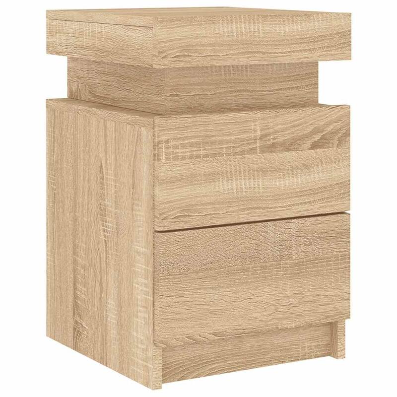 vidaXL Bedside Cabinet Engineered wood Standard Bedside Cabinet