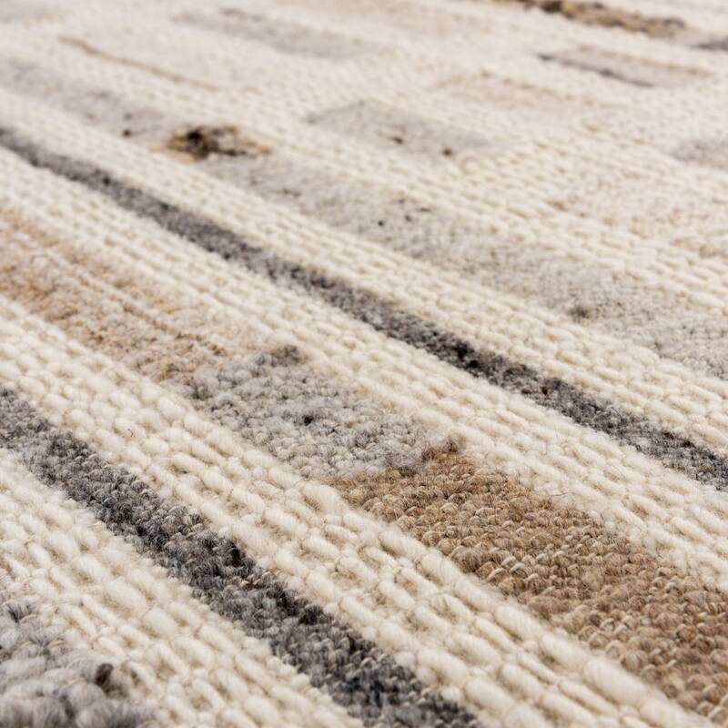 Alora Decor Taos Transitional Gray Wool/Cotton Area Rug