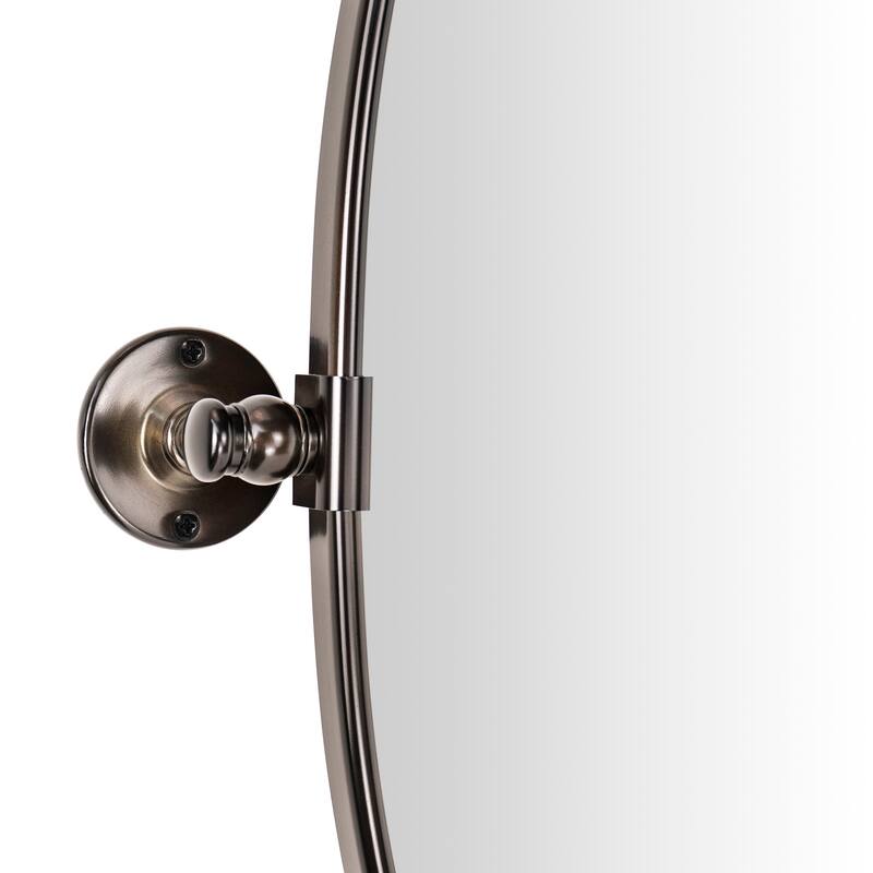 TEHOME Luecinda Oval Metal Wall Mirror