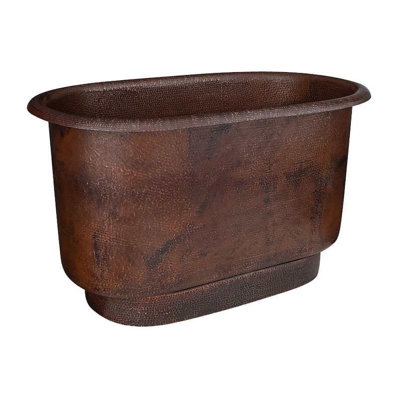 47-in Hammered Copper Modern Style Bathtub in Oil Rubbed Bronze (BTM47DB)