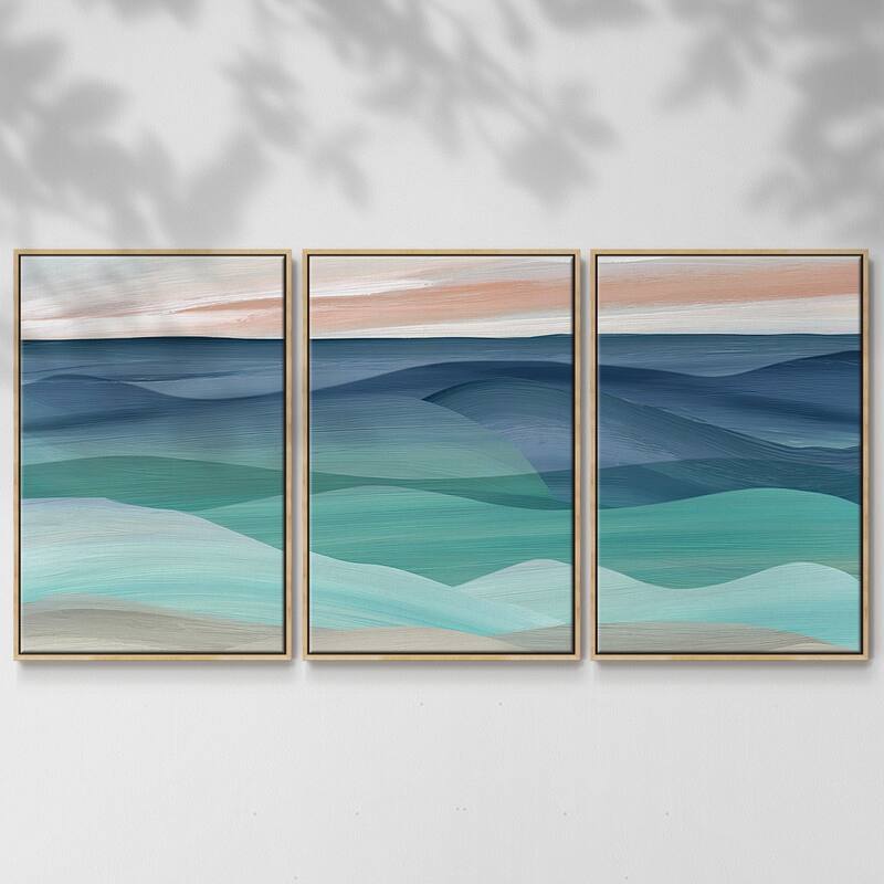 Shifting Seas - Multi Piece Framed Canvas