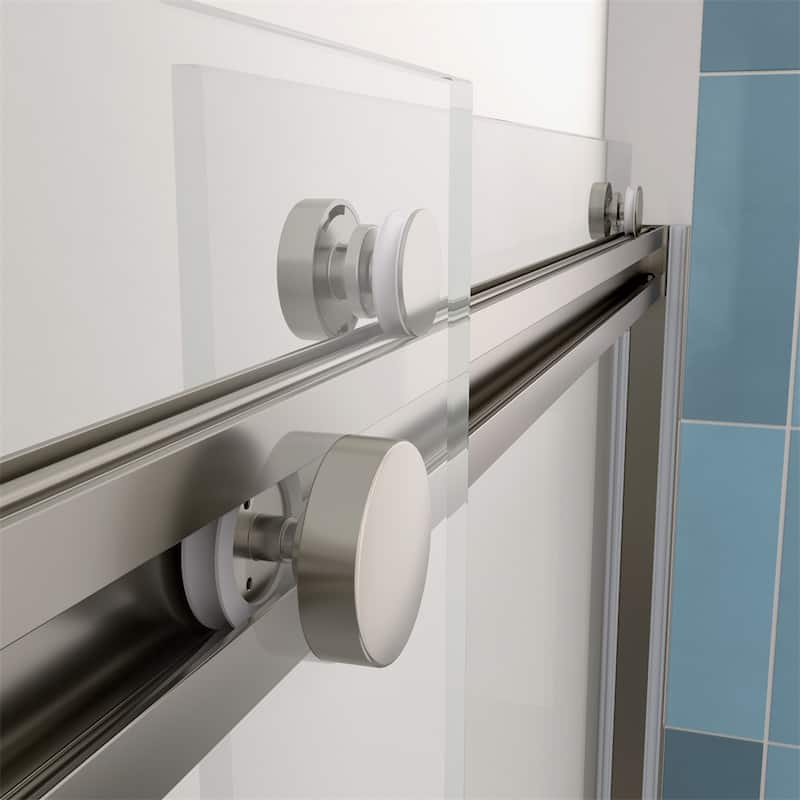 Bathroom Shower Sliding Door with 5/16" Tempered Glass