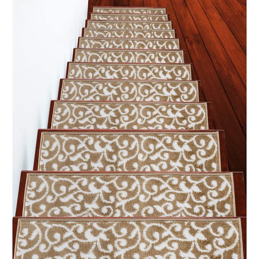 SussexHome Leaves Pattern Stair Treads