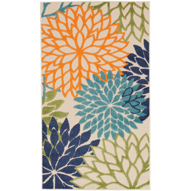 Nourison Aloha Floral Modern, Indoor/Outdoor Area Rug - 2' x 3' - Multicolor