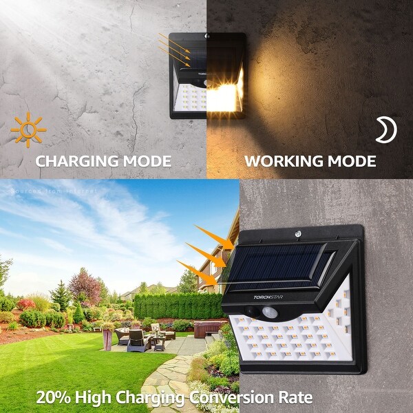Luminoso 40 LED Solar Motion Security Light Black Bed Bath Beyond 33423537