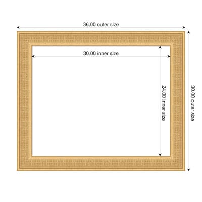 Amanti Art Trellis Gold Framed Dry Erase Magnetic Board