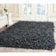 SAFAVIEH Handmade Leather Shag Carlijn Modern Decorative Rug - 8' x 10' - Grey