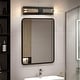preview thumbnail 4 of 8, Modern Crystal Wall Sconce LED Bathroom Vanity Lighting Up Down Wall Light Black
