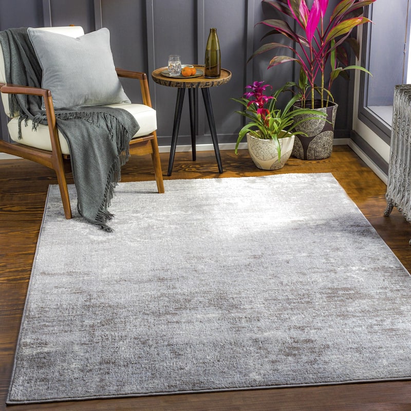 Livabliss Wanderlust Industrial Area Rug - 8'10" x 12'4" - Grey