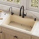 preview thumbnail 2 of 82, Karran Drop-In Quartz 33 in. 1-Hole Single Bowl Kitchen Sink Kit