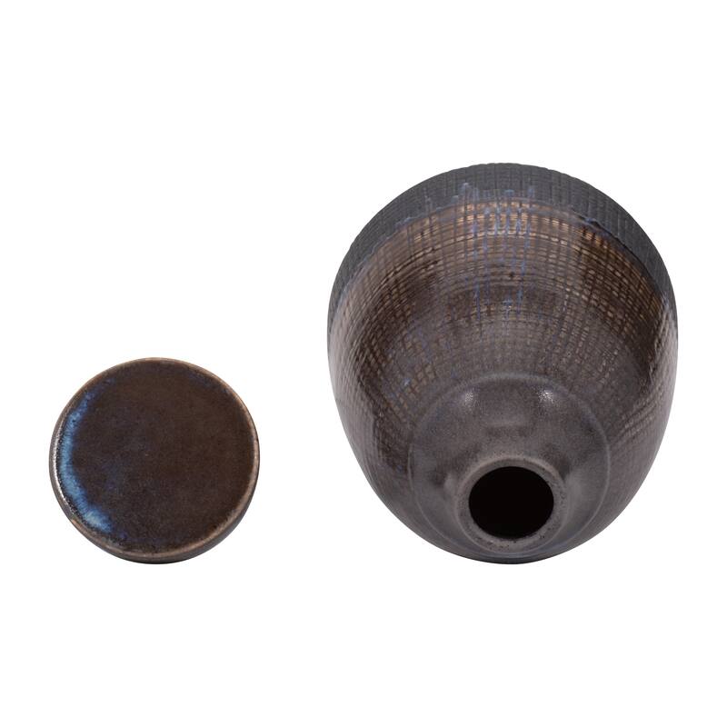 Sagebrook Home Neader Ceramic Vase - Stoneware, Novelty, Textured Gradient