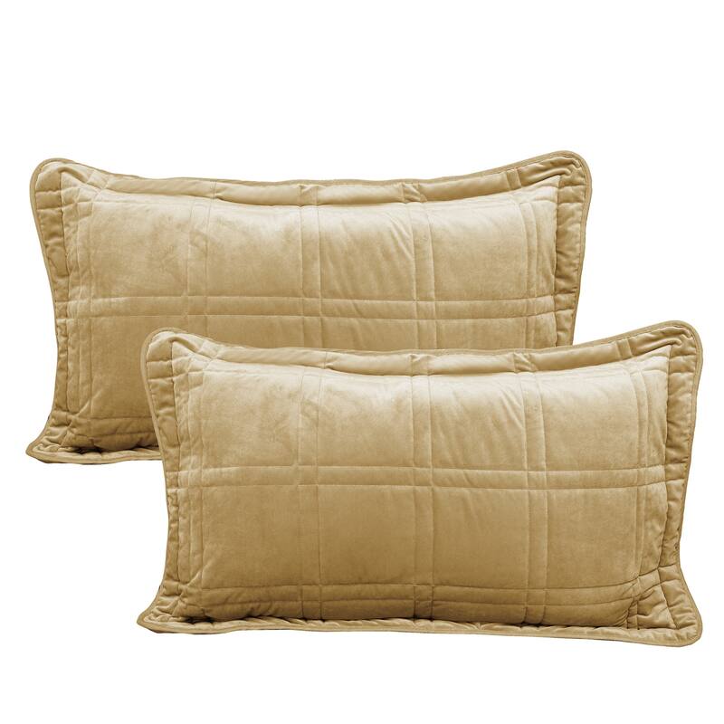 Home Soft Things 3 Piece Box Quilted Micromink Bedspread 102" x 90"