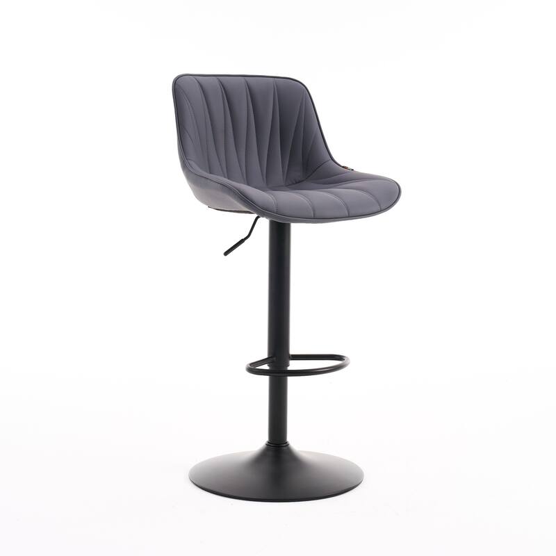 Swivel Upholstered Bar Stools Set of 2, Height Counter Stools