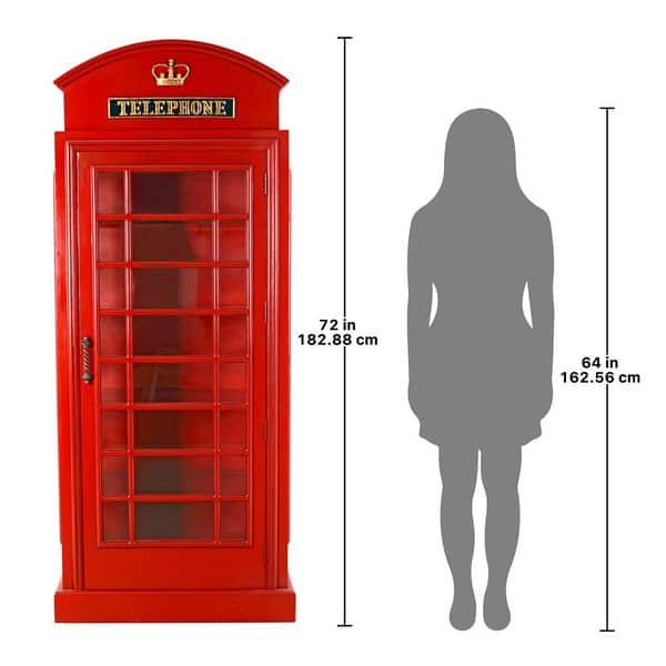 Design Toscano British Telephone Booth Display Bed Bath