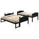 preview thumbnail 11 of 32, Kid Bed Frame Wooden Versatile Twin over Full Bunk Bed with Arched Headboard