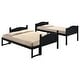 preview thumbnail 3 of 6, Wooden Versatile Twin over Full Bunk Bed with Arched Headboard