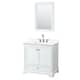 Option White / Giotto Quartz Top / Polished Chrome