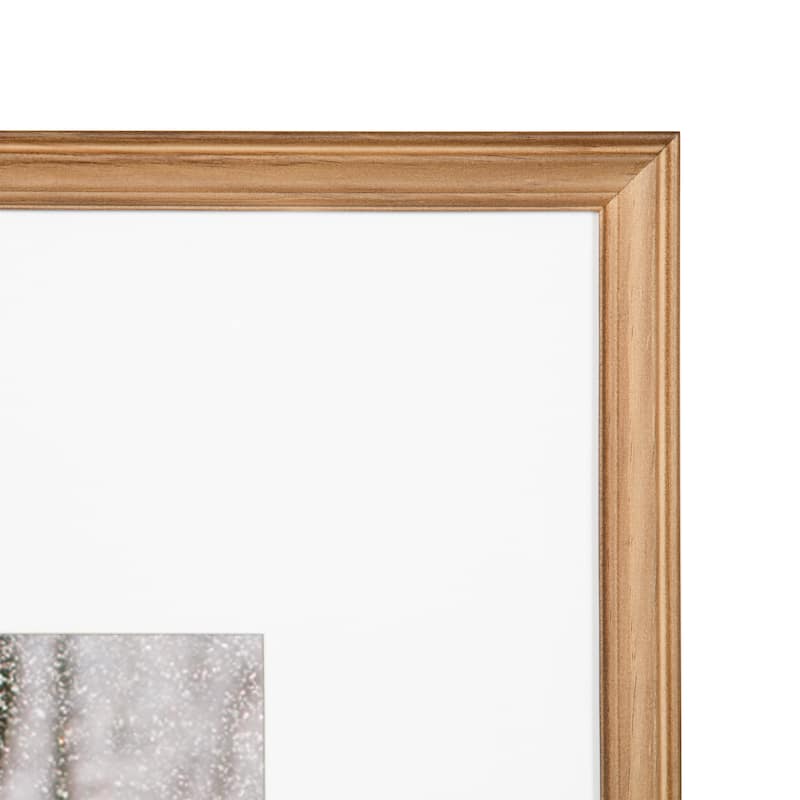 Kate and Laurel Bordeaux Wall Shelf with Frames Set