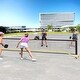 preview thumbnail 2 of 7, Black, Yellow Metal Portable Pickleball Net with Wheels and Carry Bag - 22 ft. x 24" x 36" (L x W x H)