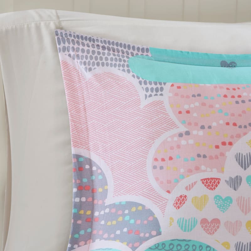 Intelligent Design Kids Bliss Pink Cotton Printed 5-piece Comforter Set