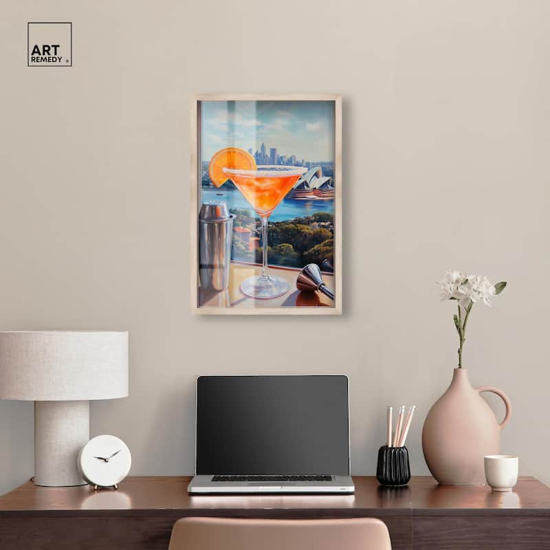 Classy Drink in Australia Shadowbox by Art Remedy