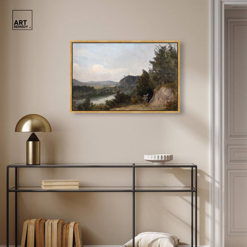 Hilltop Tower View I Canvas by Art Remedy