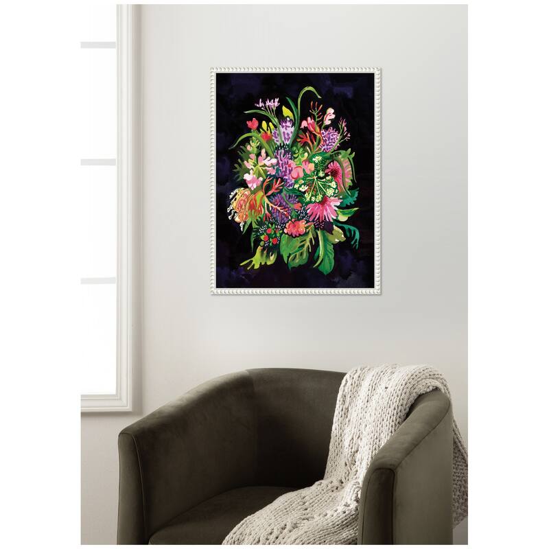 Kate and Laurel Market Bouquet by Lucia Gianello Framed Canvas Wall Art Print