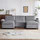 Option Grey Corduroy-2 Ottoman