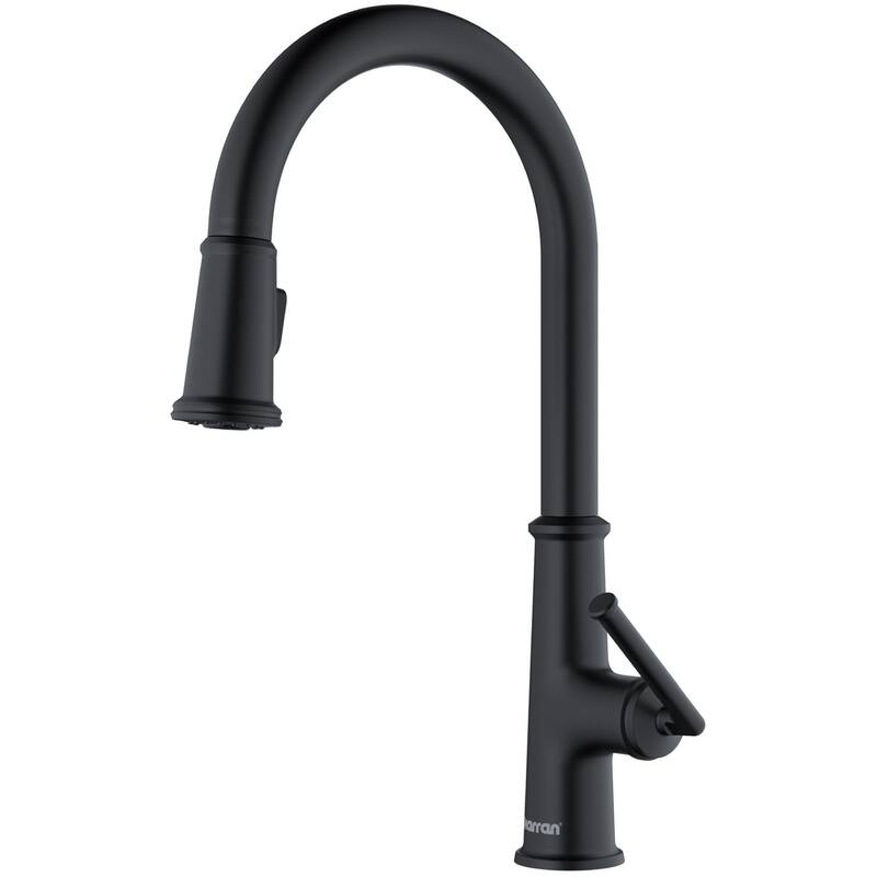 Karran USA KKF330 Elwood 1.8 GPM Single Hole Pull Down Kitchen Faucet - Matte Black