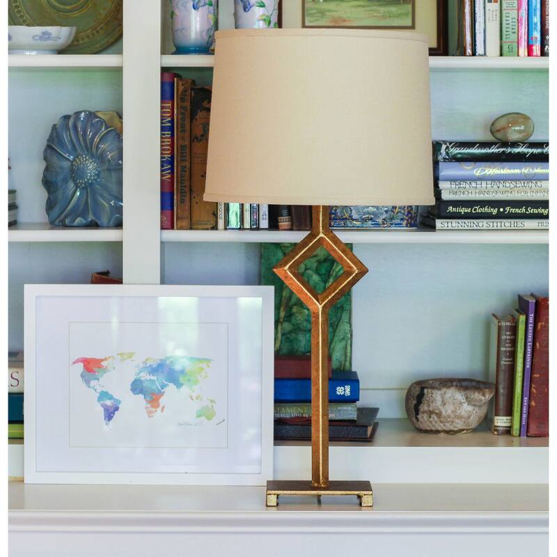 Drum Hardback Lampshade with Washer Fitter, Beige