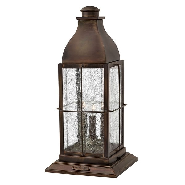 slide 2 of 2, Hinkley Lighting Bingham 12v 10.5w 3 Light 21" Tall Heritage Pier Sienna