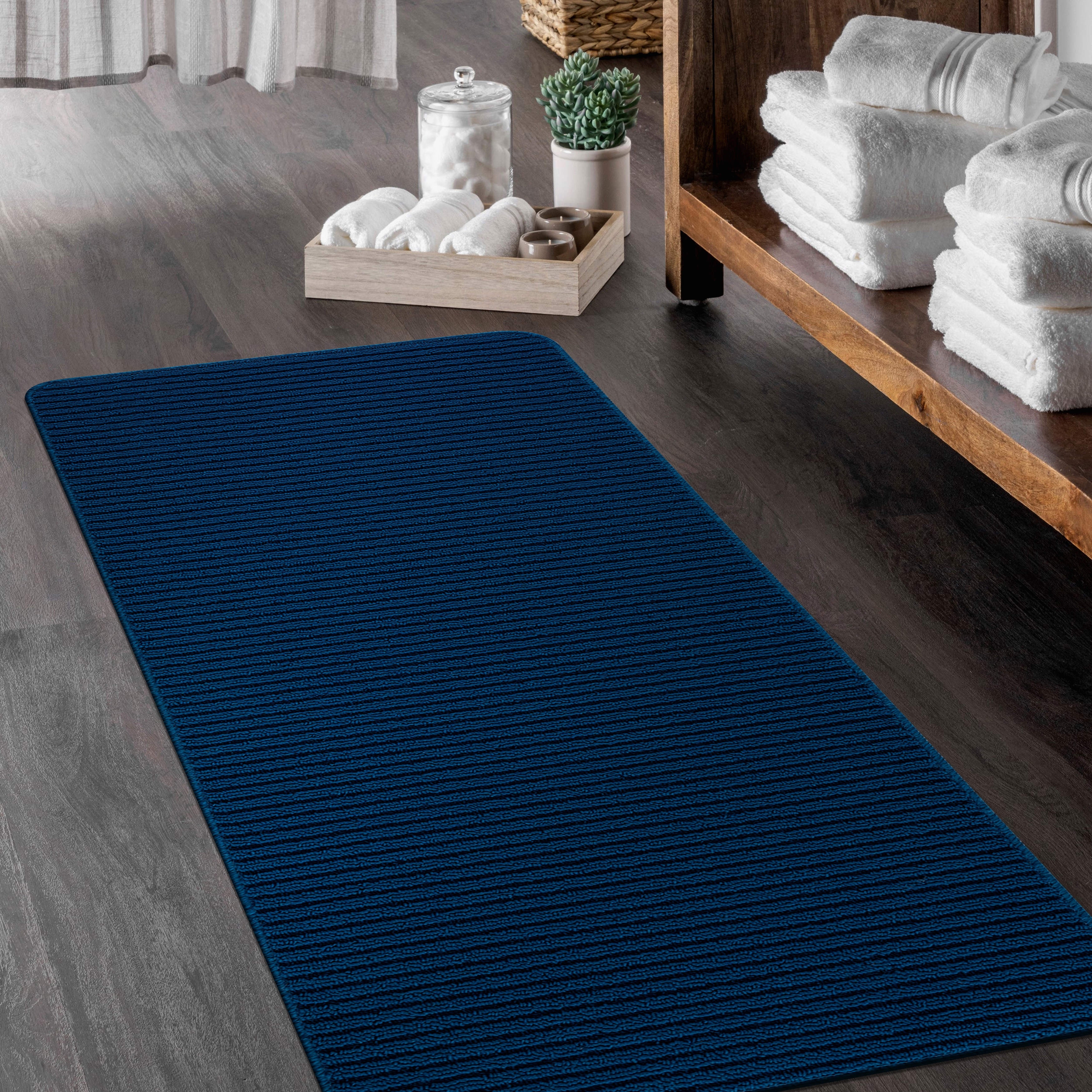Rubber Backing Non Skid Quick Dry Washable Kitchen Rugs – Modern