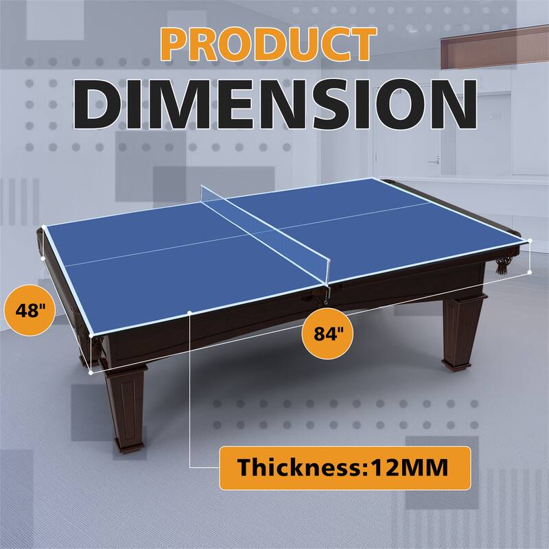 Mid-Size Ping Pong Conversion Top Foldable